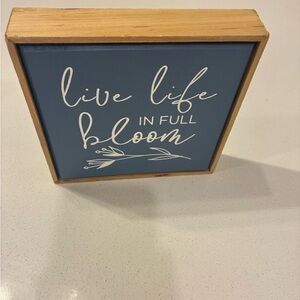 Blue Wooden Wall Art Decor